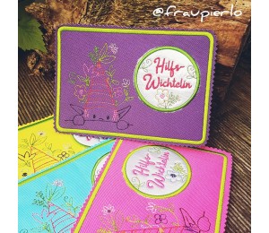 Stickdatei ITH - Mug Rug Wichtel